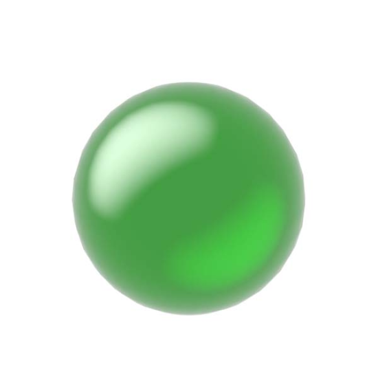 Glass marble 12 mm, green