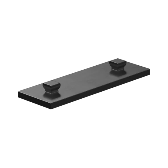 Mounting plate 15x45, black