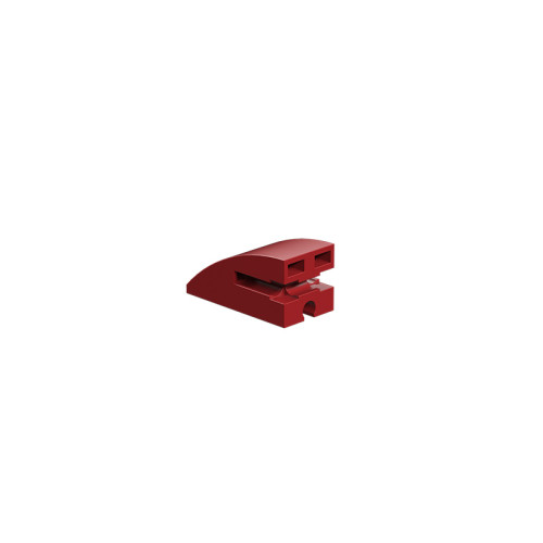 Round building block 15x30 red