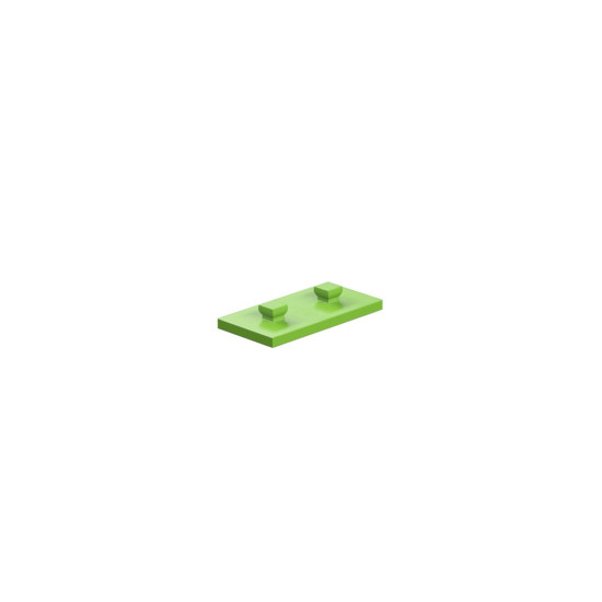 Mounting Plate With Peg  15X30 Green