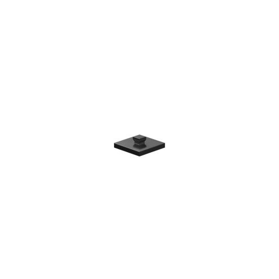 Mounting plate 15x15, black