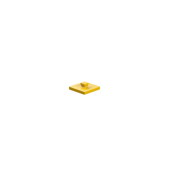 Mounting Plate With Peg 15 X 15 Yellow