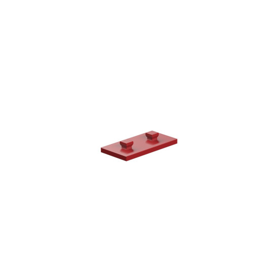 Mounting Plate With Peg 15 X 30 Red