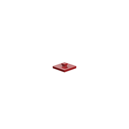 Mounting Plate With Peg 15 X 15 Red