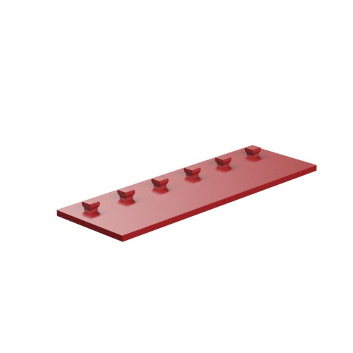 Mounting Plate With Peg 30 X 90 Red