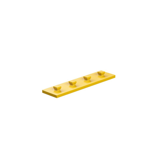 Mounting Plate With Peg 15 X 60 Yellow