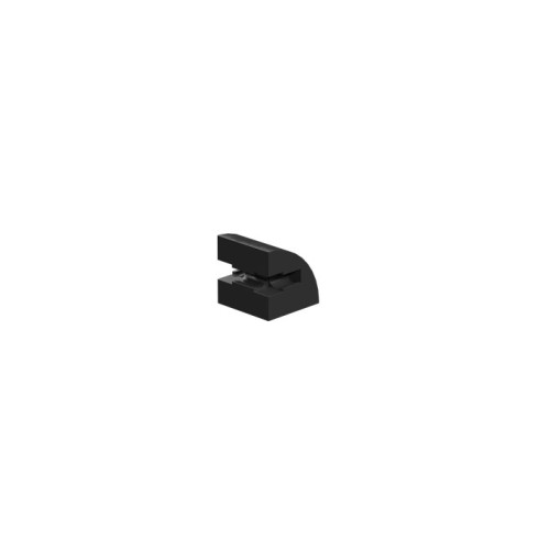 Building block 15x15 round, black