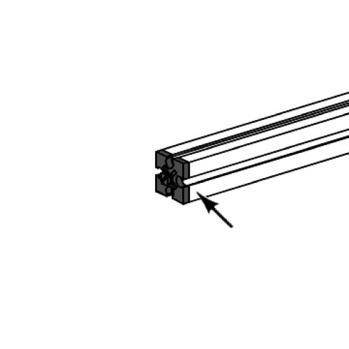 Aluminium profiel eindpen zwart