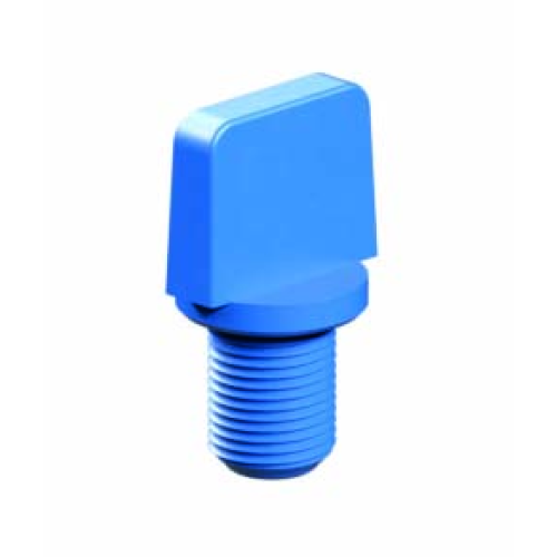 Exhaust air throttle screw