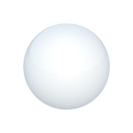  Plastic hollow ball D19mm white 